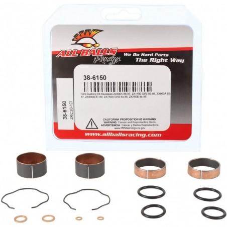 All Balls Zestaw Tulejek (Panewek) Zawieszenia Przedniego Kawasaki Zl600A 86-87, Zx1100 Gpz 83-85, Zx600A 85-87, Zx600B 87-89