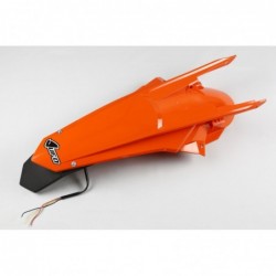 Ufo Błotnik Tył Ktm Exc 125/150/250/300, Exc-F 250/350/450/500 '17-19, Kolor Pomarańczowy ( Enduro Z Lampką Led )
