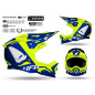 Ufo 2022/10 Kask Cross Echus Kolor Niebieski Żółty Fluo Rozmiar Xl Ufo Kolekcja 2023