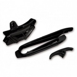 Ufo Komplet Ślizg (Kt03069) + Prowadnica (Kt03068) Ktm Sx/Sxf '97-'06, Exc/Exc-F '97-'07 Kolor Czarny