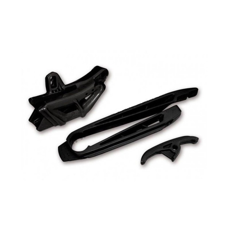 Ufo Komplet Ślizg (Kt03069) + Prowadnica (Kt03068) Ktm Sx/Sxf '97-'06, Exc/Exc-F '97-'07 Kolor Czarny