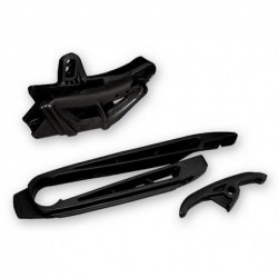 Ufo Komplet Ślizg (Kt03096) + Prowadnica (Kt03099) Ktm Sx/Sxf '07-'10, Exc/Exc-F '08-'10 Kolor Czarny