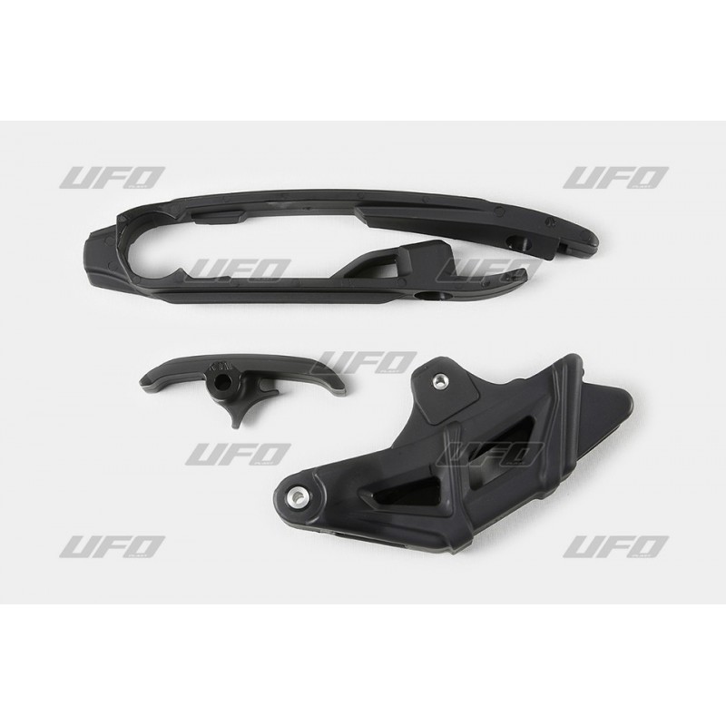 Ufo Komplet Ślizg (Kt04065001) + Prowadnica (Kt04028001) Ktm Sx/Sxf '16-'17 ( Z Wyjątkiem Sx 250 '16) Kolor Czarny