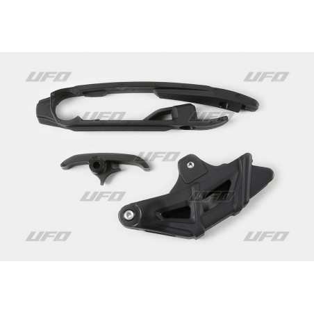 Ufo Komplet Ślizg (Kt04065001) + Prowadnica (Kt04028001) Ktm Sx/Sxf '16-'17 ( Z Wyjątkiem Sx 250 '16) Kolor Czarny