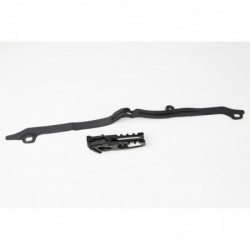 Ufo Komplet Ślizg + Prowadnica ŁańCucha Honda Crf 250R '10-13, Crf 450R '09-12, Kolor Czarny