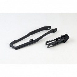 Ufo Komplet Ślizg + Prowadnica ŁańCucha Honda Crf 450R/Rx '19-20, Kolor Czarny