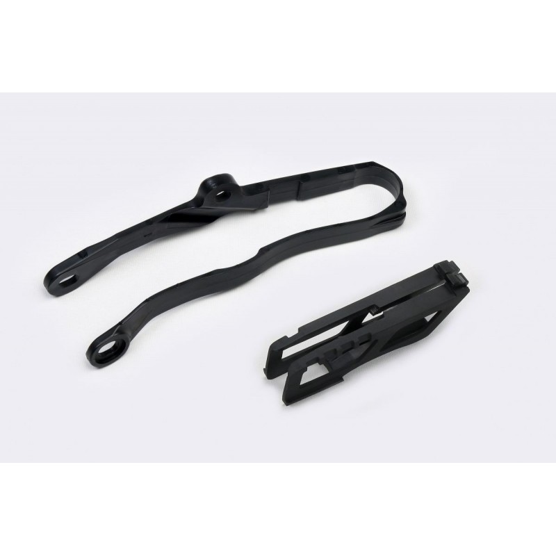 Ufo Komplet Ślizg + Prowadnica ŁańCucha Kawasaki Kxf 250 '21, Kxf 450 '19-21, Kolor Czarny