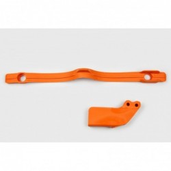 Ufo Komplet Slizg + Prowadnica ŁańCucha Ktm Sx/Exc 125/200/250/300, Exc-F 450 '97-07, Sx-F 250 '05-06, Sx 400 '00-02