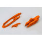 Ufo Komplet Slizg + Prowadnica ŁańCucha Ktm Sx 125/150/250, Sx-F 250/350/450 '11-15, Sx 250 '16, Kolor Pomarańczowy
