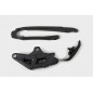 Ufo Komplet Slizg + Prowadnica ŁańCucha Ktm Exc 125/200/250/300, Exc-F 350/450 '12-21, Exc-F 500 '14-21, Kolor Czarny