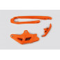 Ufo Komplet Slizg + Prowadnica ŁańCucha Ktm Exc 125/200/250/300, Exc-F 350/450 '12-21, Exc-F 500 '14-21, Kolor Pomarańczowy