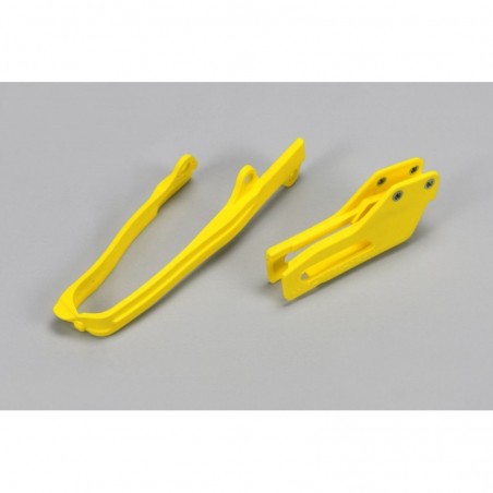 Ufo Komplet Ślizg + Prowadnica ŁańCucha Suzuki Rmz 450 '07, '10-17, Kolor Żóty