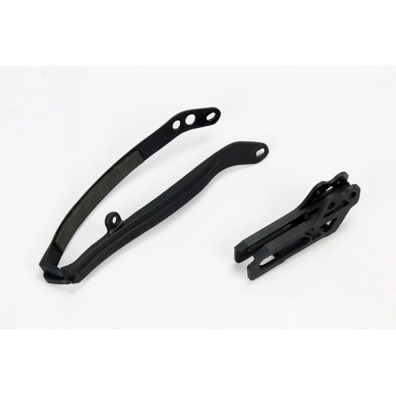 Ufo Komplet Ślizg + Prowadnica ŁańCucha Yamaha Yz 125/250 '09-14, Yzf/Wrf 250/450 '09-21, Kolor Czarny