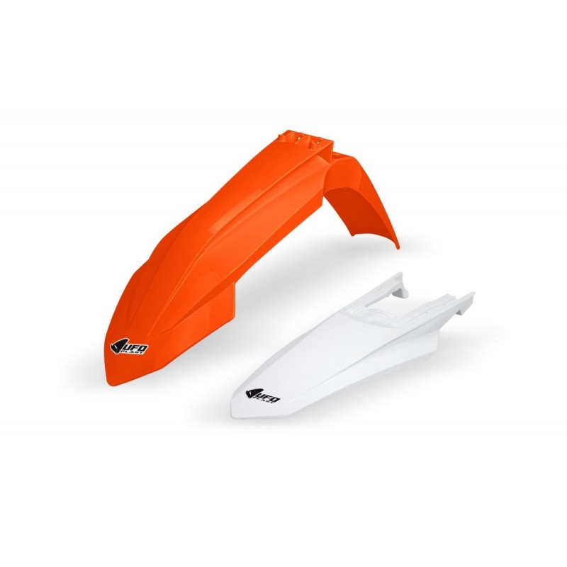 Ufo 2022/11 Komplet Błotników Ktm Sx/Sxf(Sx-F) 125/250/300/350/450F 2023 Kolor Oem Pomarańczowy/Biały (Kt05009127, Kt05010042)