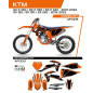 Ufo 2022/06 Komplet Naklejek (Oklein) Ktm Sx/Sxf 125/150/250/350/450 '19-'22 Apodis Kolor Pomarańczowy