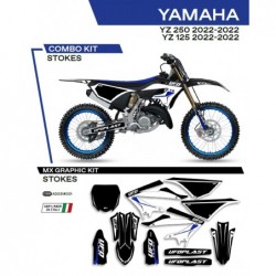 Ufo 2022/06 Komplet Naklejek (Oklein) Yamaha Yz 125/250 '22 Stokes Kolor Czarny