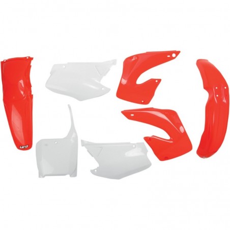 Ufo Komplet Plastików Honda Cr 125/250 '00-'01 Kolor Oem (Biały/Czerwony) (Ho100E999)