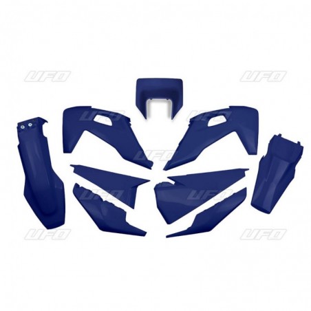 Ufo Komplet Plastików Husqvarna Te/Tx/Fe '20-'23 Z Osłoną Lampy Kolor Niebieski (Hu623E087)