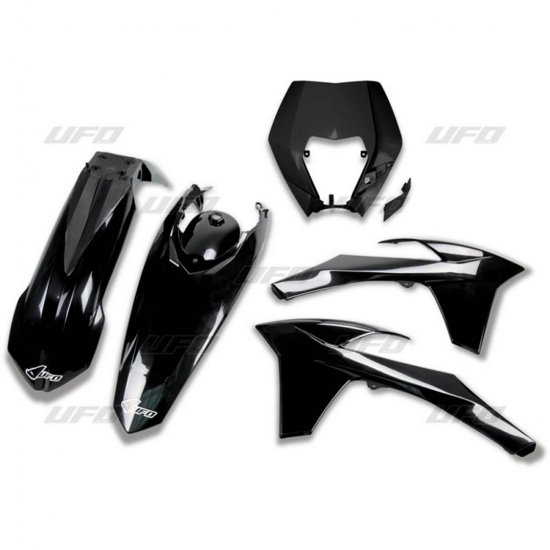 Ufo Komplet Plastików Ktm Exc/Exc-F '12-'13 Kolor Czarny (Kt521E001)