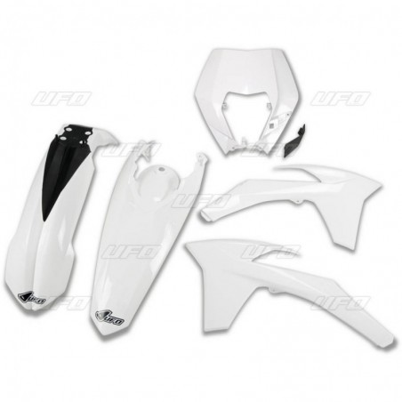 Ufo Komplet Plastików Ktm Exc/Excf '12-'13 Z Osłoną Lampy Kolor Biały (Kt521E047)