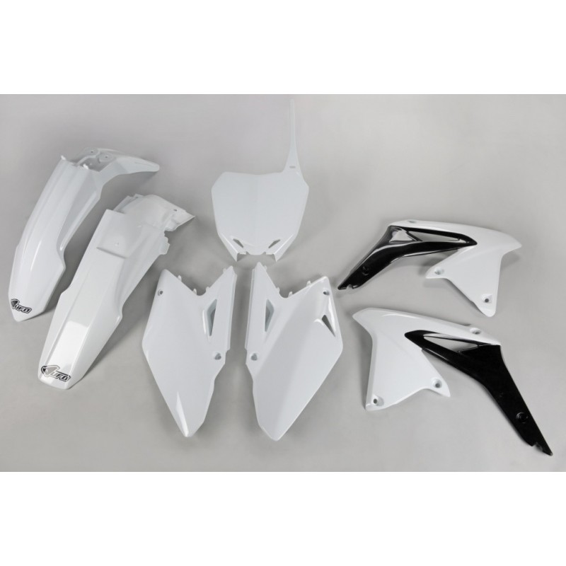 Ufo Komplet Plastików Suzuki Rmz 450 '08-17 Kolor Biały (Su409E041) Zastępuje Sukit410041
