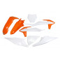 Ufo Komplet Plastików Ktm Sx 125/150/250 '19-'22, Sxf (Sx-F) 250/350/450 '19-'22 Kolor Oem 21 (Biały/Pomarańczowy)