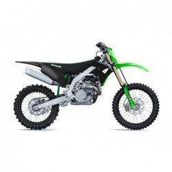 Ufo Komplet Plastików Kawasaki Kxf 250 '21, Kxf 450 '19-21 Kolor Czarny / Zielony ( W Zestawie Osłony Teleskopów Oraz Naklejki )