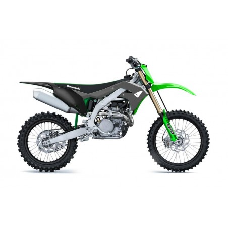 Ufo Komplet Plastików Kawasaki Kxf 250 '21, Kxf 450 '19-21 Kolor Szary / Zielony ( W Zestawie Osłony Teleskopów Oraz Naklejki )