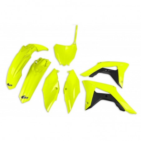 Ufo Komplet Plastików Honda Crf 250R '18-21, Crf 450R '17-20, Kolor Zółty Fluo