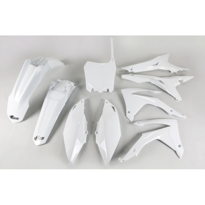 Ufo Komplet Plastików Honda Crf 250R '14-17, Crf 450R '13-16 Z Pokrywą Filtra Powietrza Kolor Biały