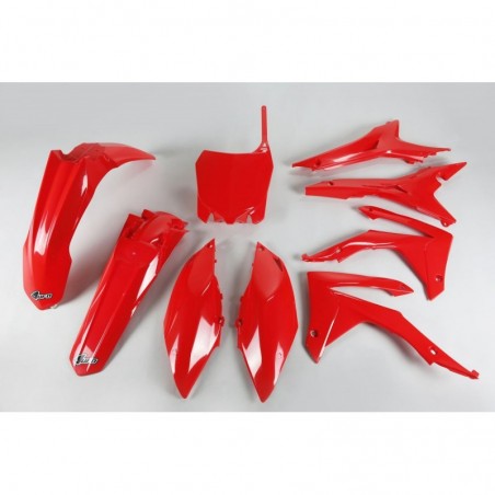 Ufo Komplet Plastików Honda Crf 250R '14-17, Crf 450R '13-16 Z Pokrywą Filtra Powietrza Kolor Czerwony