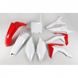 Ufo Komplet Plastików Honda Crf 250R '14-17, Crf 450R '13-16 Z Pokrywą Filtra Powietrza Kolor Oem (Czerwony/Biały)