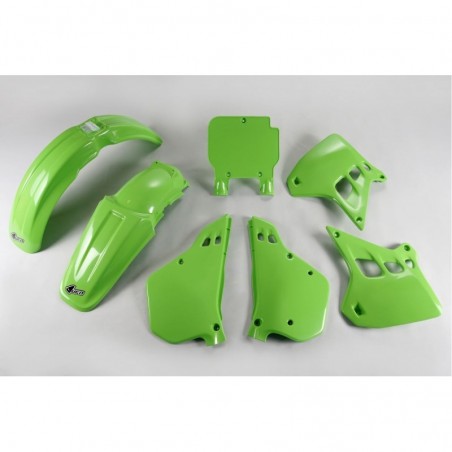 Ufo Komplet Plastików Kawasaki Kx 250 '90-91, Kolor Oem (Zielony)