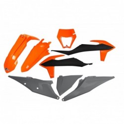 Ufo Komplet Plastików Ktm Exc 125 '20-'21, Exc/Excf(Exc-F) 150/250/300/350/450/500 '20-'23 Z Osłoną Lampy Kolor Oem 2021