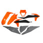 Ufo Komplet Plastików Ktm Exc 125 '20-'21, Exc/Excf(Exc-F) 150/250/300/350/450/500 '20-'23 Z Osłoną Lampy Kolor Oem 2021