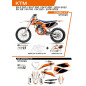 Ufo 2022/06 Komplet Plastików Plus Komplet Naklejek (Oklein) Ktm Sx/Sxf 125/150/250/350/450 '19-'22