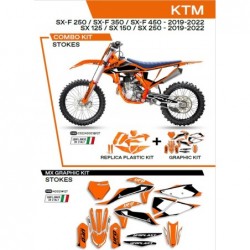 Ufo 2022/06 Komplet Plastików Plus Komplet Naklejek (Oklein) Ktm Sx/Sxf 125/150/250/350/450 '19-'22