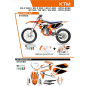 Ufo 2022/06 Komplet Plastików Plus Komplet Naklejek (Oklein) Ktm Sx/Sxf 125/150/250/350/450 '19-'22