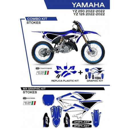 Ufo 2022/06 Komplet Plastików Plus Komplet Naklejek (Oklein) Yamaha Yz 125/250 '22