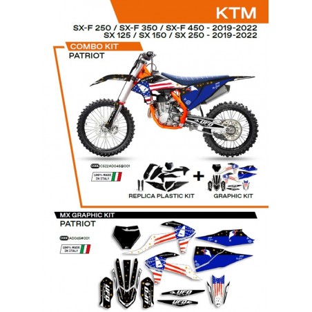 Ufo 2022/06 Komplet Plastików Plus Komplet Naklejek (Oklein) Ktm Sx/Sxf 125/150/250/350/450 '19-'22