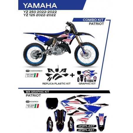 Ufo 2022/06 Komplet Plastików Plus Komplet Naklejek (Oklein) Yamaha Yz 125/250 '22