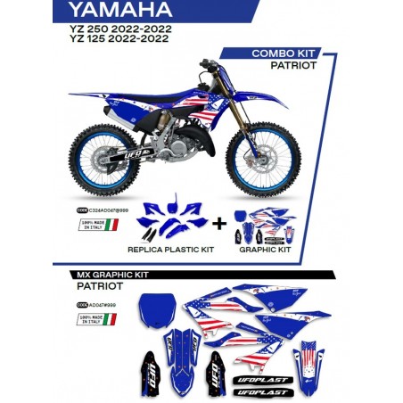 Ufo 2022/06 Komplet Plastików Plus Komplet Naklejek (Oklein) Yamaha Yz 125/250 '22
