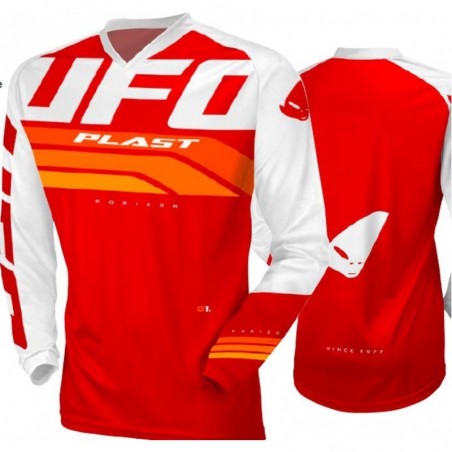 Ufo 2022/10 Koszulka Horizon Jersey Cross Kolor Czerwony Biały Rozmiar L Ufo Kolekcja 2023