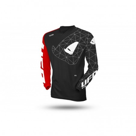 Ufo 2022/10 Koszulka Tecno Jersey Cross Kolor Czarny Czerwony Rozmiar Xl Ufo Kolekcja 2023