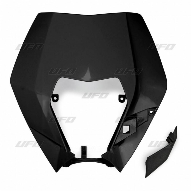 Ufo Osłona Lampy Przód Ktm Exc/Excf 09-13 Kolor Czarny (Wzór Oem)