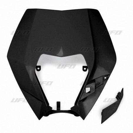 Ufo Osłona Lampy Przód Ktm Exc/Excf 09-13 Kolor Czarny (Wzór Oem)
