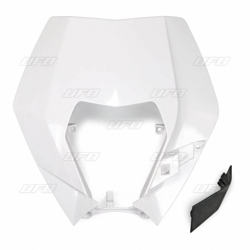 Ufo Osłona Lampy Przód Ktm Exc/Excf 09-13 Kolor Biały (Wzór Oem)