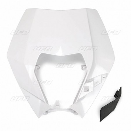 Ufo Osłona Lampy Przód Ktm Exc/Excf 09-13 Kolor Biały (Wzór Oem)