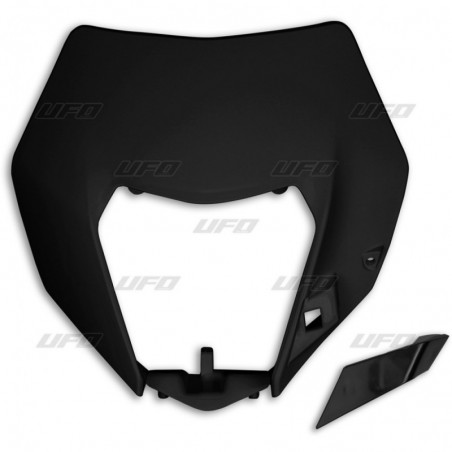 Ufo Osłona Lampy Przód Ktm Exc/Excf 14-16 Kolor Czarny (Wzór Oem)