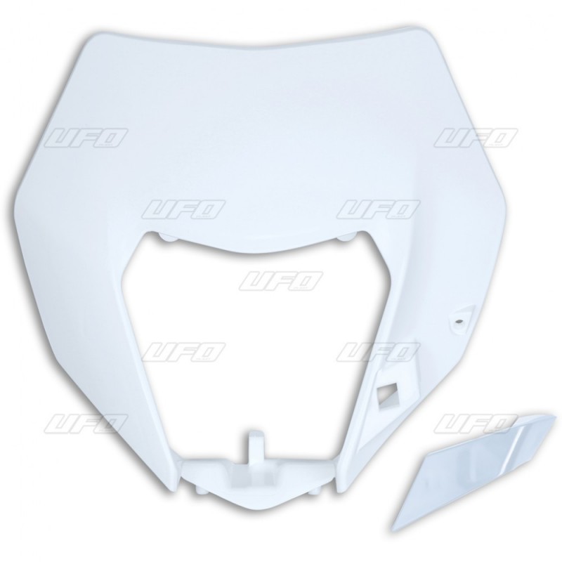 Ufo Osłona Lampy Przód Ktm Exc/Excf 14-16 Kolor Biały (Wzór Oem)
